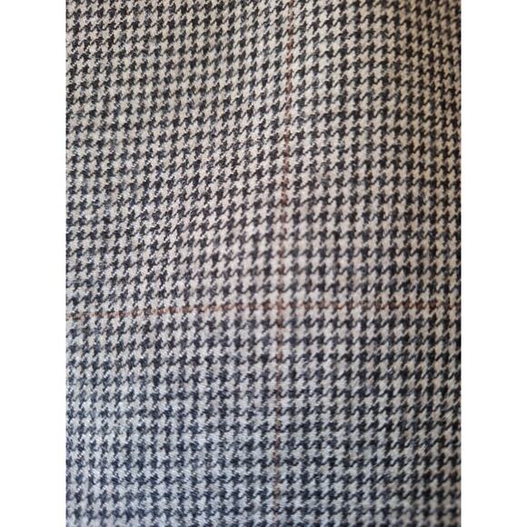 Vintage 90s Bill Blass Houndstooth Wool Double Breasted Blazer Jacket Men 41/42R - Picture 7 of 7